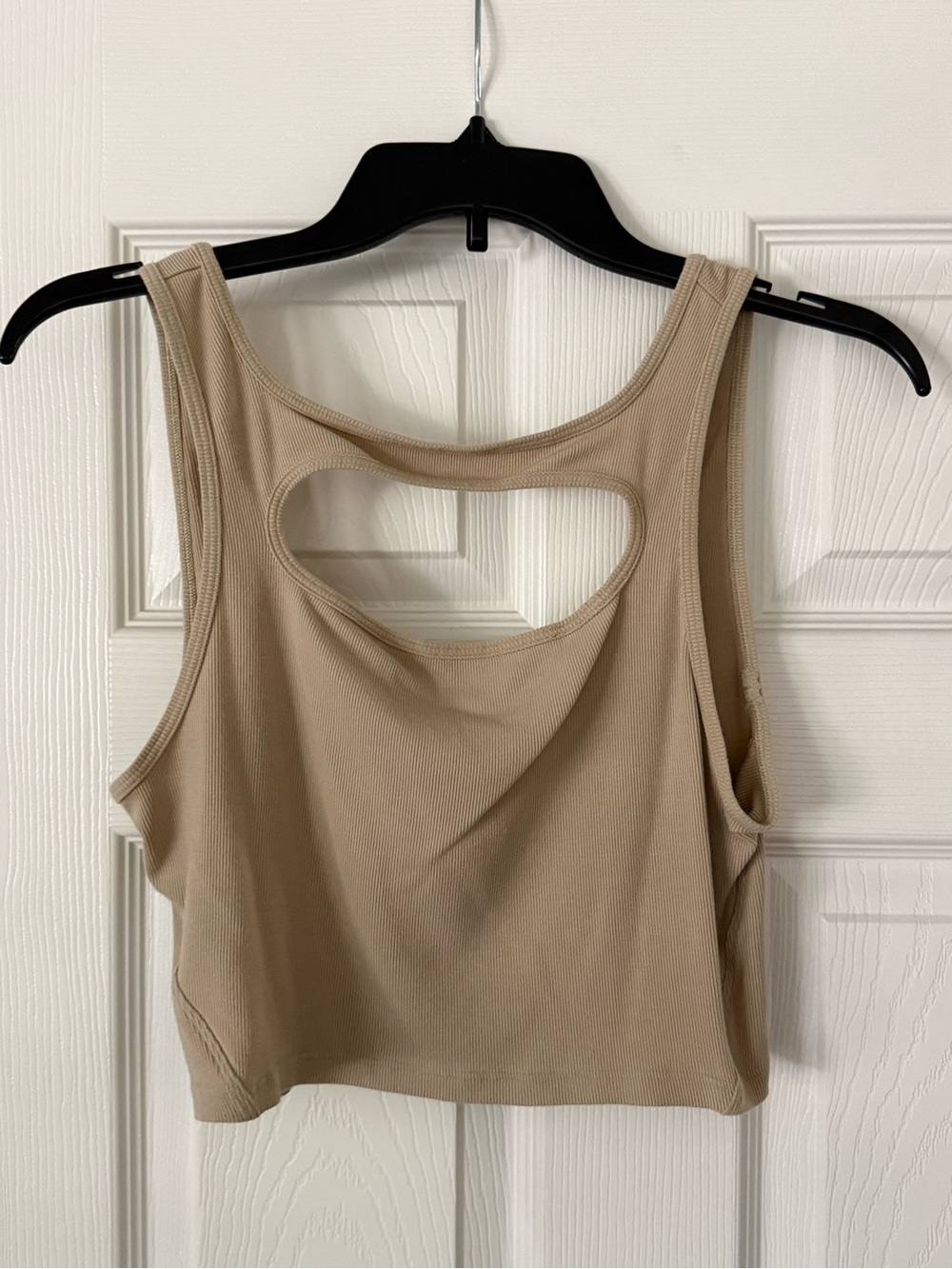 lululemon athletica Beige Cutout Tank Top
